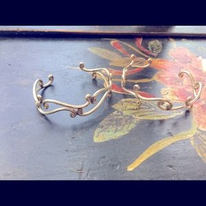 Vintage 70’s Spanish Silver Cuffs Set